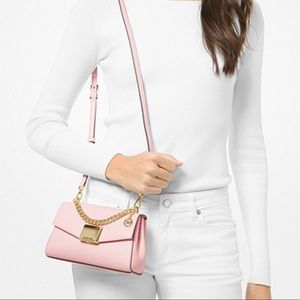 MK Light Baby Pink Mini Crossbody Purse w/Gold Hardware, NWT